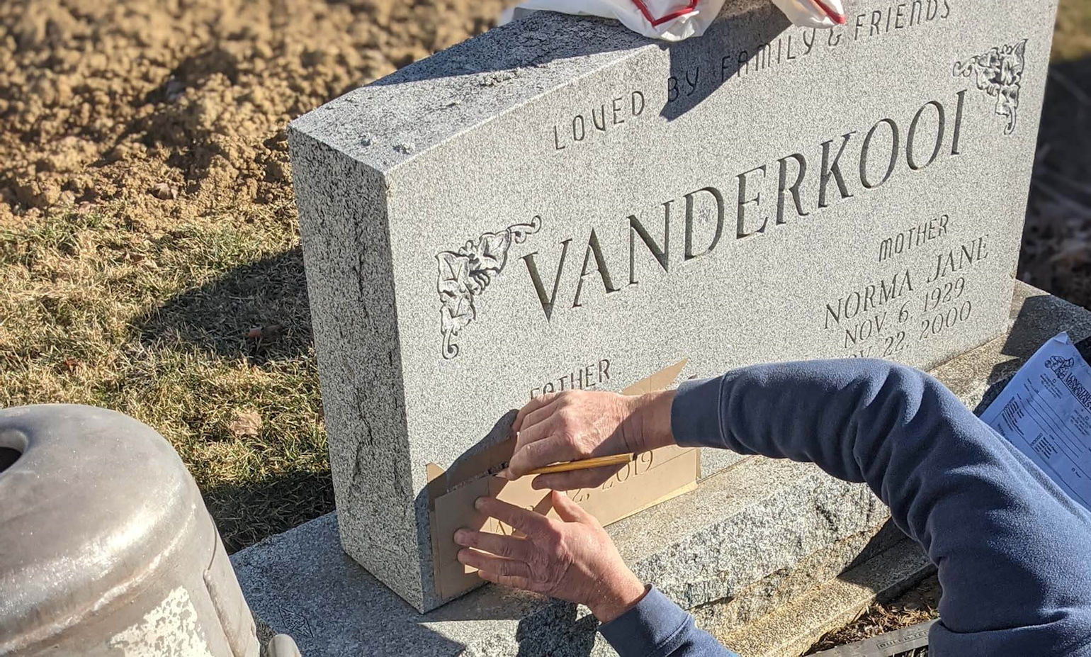 Monument Lettering Services, Comolli Granite, Ashaway, RI